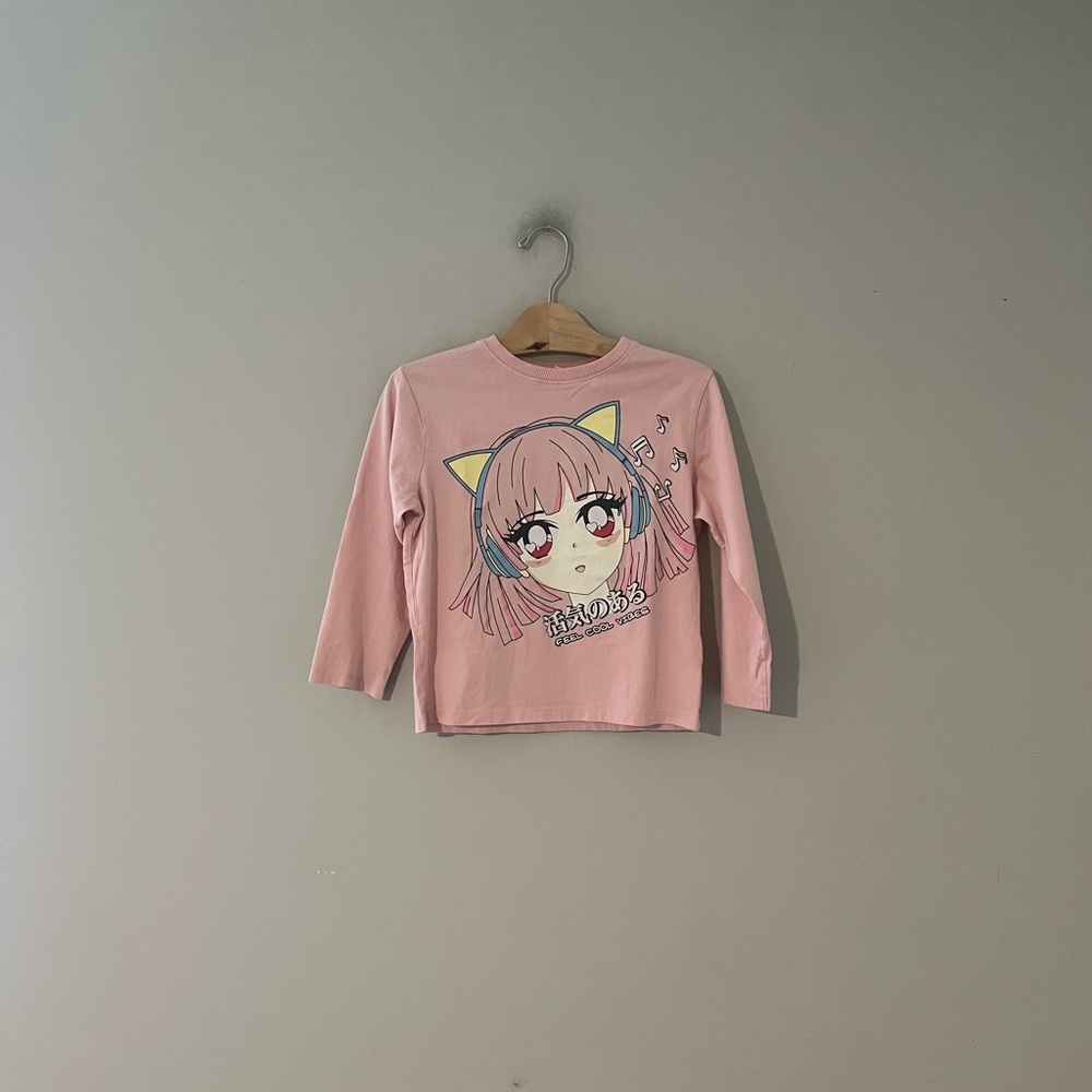 ADD ON FOR $11 Zara Long-Sleeve Anime Shirt 6-7Y H&M